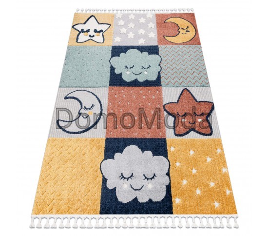 Дитячий килим YOYO GD52 grey / yellow - Stars, clouds Купити в інтернет магазині ДомоМода Дитячий килим YOYO GD52 grey / yellow - Stars, clouds - Висока якість за найкращою ціною в Україні