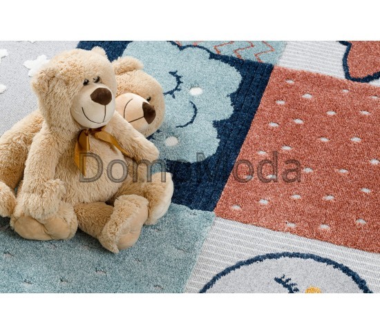 Дитячий килим YOYO GD52 grey / yellow - Stars, clouds Купити в інтернет магазині ДомоМода фото 3 Дитячий килим YOYO GD52 grey / yellow - Stars, clouds - Висока якість за найкращою ціною в Україні зображення 3.