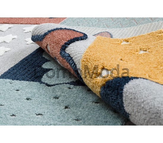 Дитячий килим YOYO GD52 grey / yellow - Stars, clouds Купити в інтернет магазині ДомоМода фото 7 Дитячий килим YOYO GD52 grey / yellow - Stars, clouds - Висока якість за найкращою ціною в Україні зображення 7.