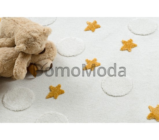 Детский ковер  YOYO GD75 white / orange - Stars, circles - высокое качество по лучшей цене в Украине изображение 8.