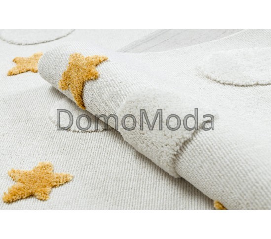 Детский ковер  YOYO GD75 white / orange - Stars, circles - высокое качество по лучшей цене в Украине изображение 3.