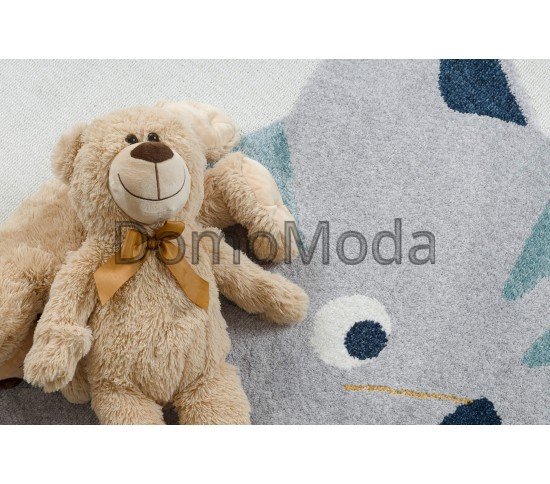 Дитячий килим YOYO GD80 white / grey - Tiger Купити в інтернет магазині ДомоМода фото 3 Дитячий килим YOYO GD80 white / grey - Tiger - Висока якість за найкращою ціною в Україні зображення 3.