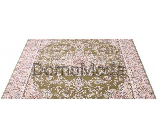 Високощільна килимова доріжка Esfahan 5978A green-ivory - Висока якість за найкращою ціною в Україні