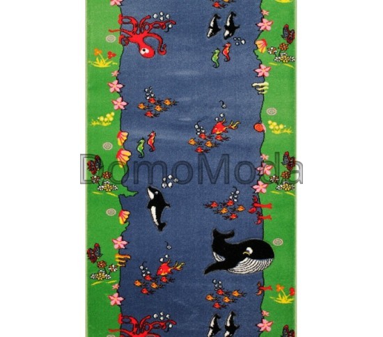 Детская ковровая дорожка Rainbow 03256 blue Купить в интернет магазине ДомоМода Детская ковровая дорожка Rainbow 03256 blue - высокое качество по лучшей цене в Украине