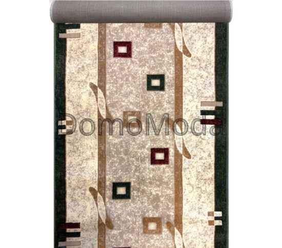 Синтетична килимова доріжка Selena / Lotos 579-130 green - Висока якість за найкращою ціною в Україні