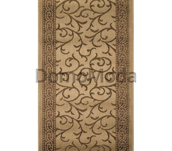 Безворсова килимова доріжка Sisal 014 beige-gold - Висока якість за найкращою ціною в Україні