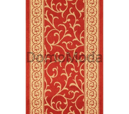 Безворсова килимова доріжка Sisal 014 red-cream - Висока якість за найкращою ціною в Україні