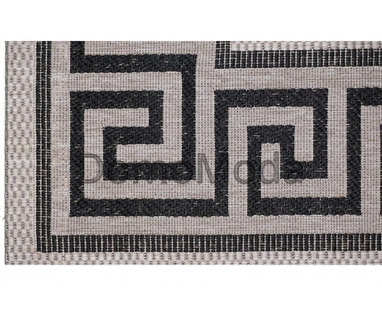 Безворсовая ковровая дорожка Natura 20014 Silver-Black Купить в интернет магазине ДомоМода фото 3 Безворсовая ковровая дорожка Natura 20014 Silver-Black - высокое качество по лучшей цене в Украине изображение 3.