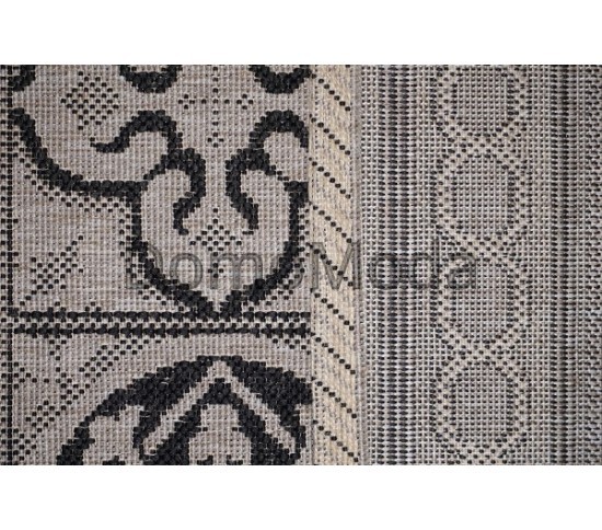 Безворсова килимова доріжка Natura 20369 Silver-Black - Висока якість за найкращою ціною в Україні зображення 2.