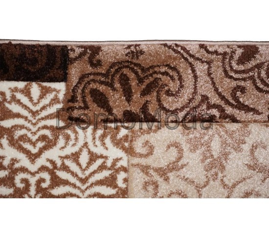 Синтетична килимова доріжка Daisy Carving 8430A brown - Висока якість за найкращою ціною в Україні зображення 3.