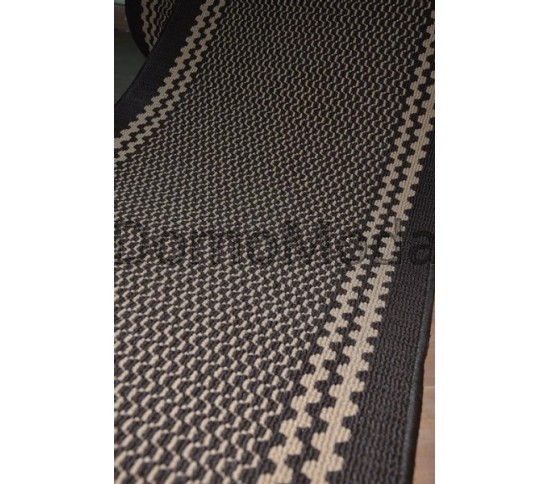 Синтетична килимова доріжка Дарничанка brown (Zikzag 10) - Висока якість за найкращою ціною в Україні