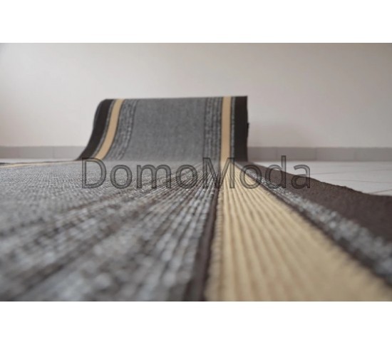 Синтетична килимова доріжка Дарничанка горіх black (Saba 10) - Висока якість за найкращою ціною в Україні зображення 7.