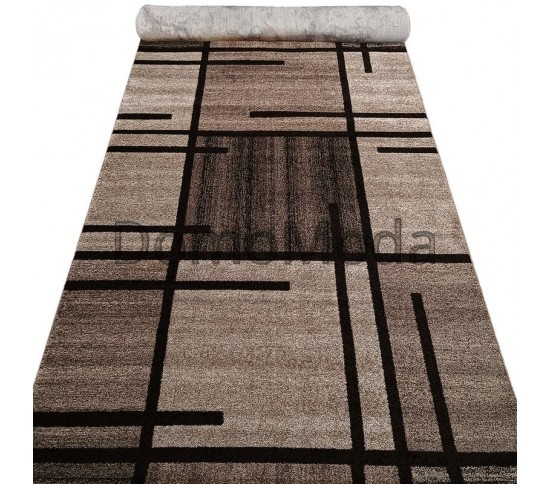 Синтетична килимова доріжка Espresso 02239A BEIGE / D.BROWN - Висока якість за найкращою ціною в Україні