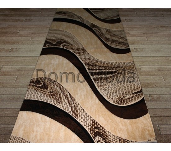 Синтетична килимова доріжка Festival 6015A l.beige-d.brown - Висока якість за найкращою ціною в Україні