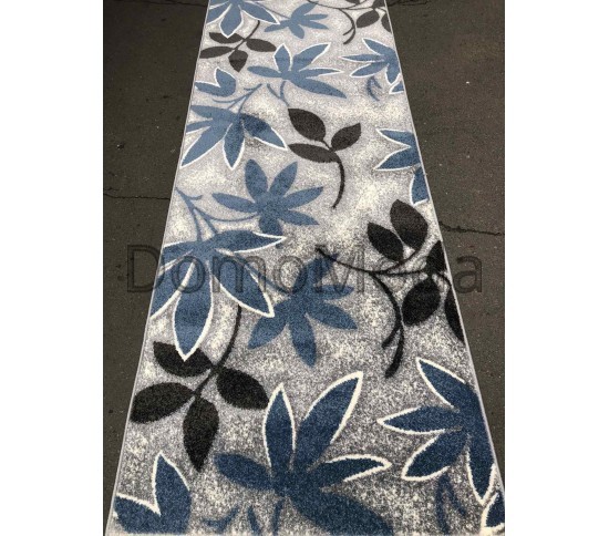 Синтетическая ковровая дорожка KIWI 02628A Blue/L.Grey - высокое качество по лучшей цене в Украине
