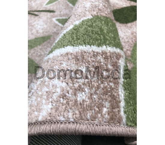 Синтетична килимова доріжка KIWI 02628A Beige/L.Green - Висока якість за найкращою ціною в Україні зображення 2.