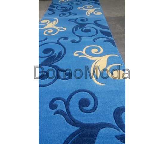 Синтетична килимова доріжка Legenda 0391 синій - Висока якість за найкращою ціною в Україні