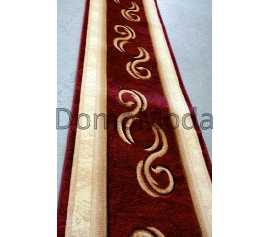 Синтетическая ковровая дорожка Liliya 0517 бордо - высокое качество по лучшей цене в Украине