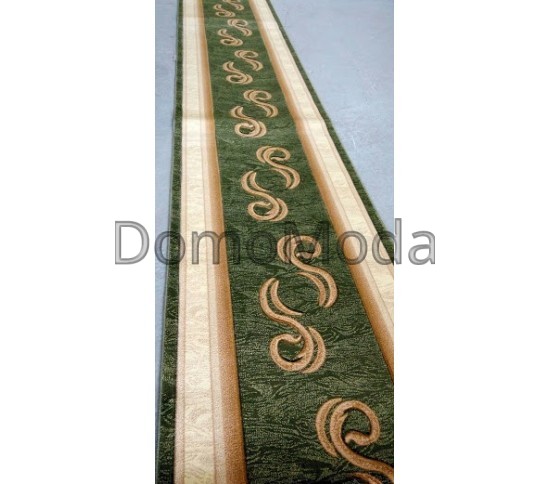 Синтетична килимова доріжка Liliya 0517 зелений - Висока якість за найкращою ціною в Україні