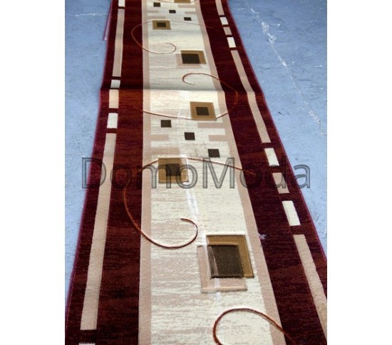 Синтетична килимова доріжка Liliya 0537 бордо - Висока якість за найкращою ціною в Україні