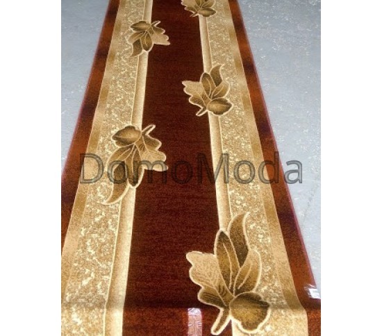 Синтетична килимова доріжка Liliya 0557 бордо - Висока якість за найкращою ціною в Україні