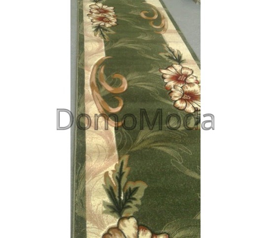 Синтетична килимова доріжка Liliya 0571 зелений - Висока якість за найкращою ціною в Україні