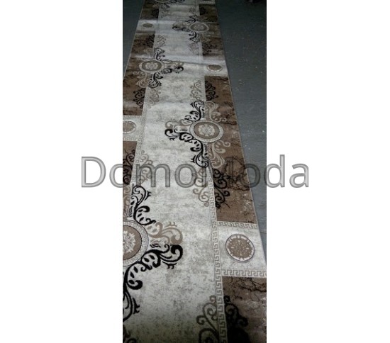 Синтетическая ковровая дорожка Liliya кольца беж - высокое качество по лучшей цене в Украине