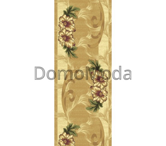 Синтетична килимова доріжка Virizka 131 beige - Висока якість за найкращою ціною в Україні зображення 2.