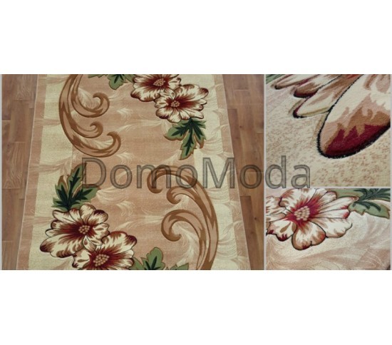 Синтетична килимова доріжка Virizka 131 beige - Висока якість за найкращою ціною в Україні