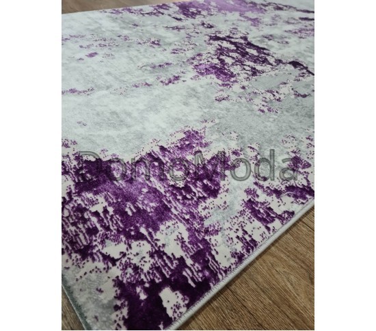 Синтетичена килимова доріжка MODA 04591A LILAC/L.GREY - Висока якість за найкращою ціною в Україні зображення 3.