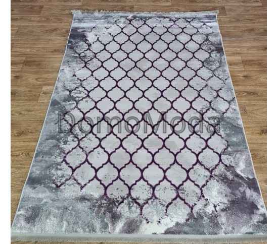 Синтетический ковер MODA 5758 GREY / LILAC GRI HB - высокое качество по лучшей цене в Украине