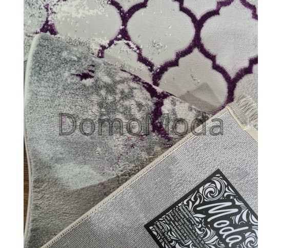 Синтетический ковер MODA 5758 GREY / LILAC GRI HB - высокое качество по лучшей цене в Украине изображение 2.