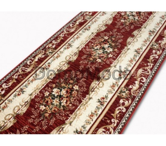 Синтетична килимова доріжка Selena / Lotos 535-210 red - Висока якість за найкращою ціною в Україні зображення 2.
