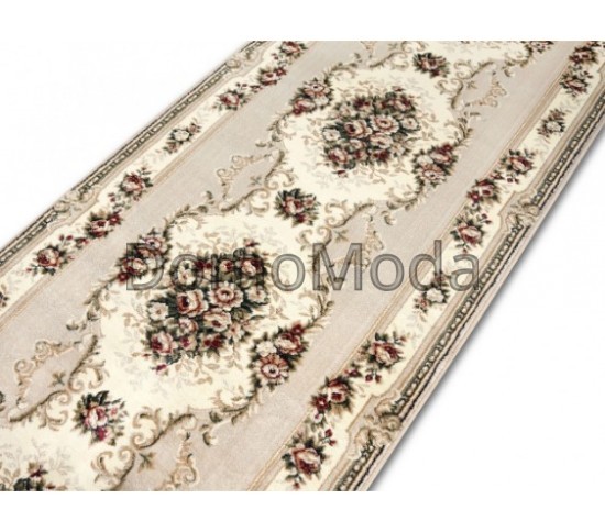 Синтетична килимова доріжка Selena / Lotos 574-100 beige - Висока якість за найкращою ціною в Україні зображення 2.