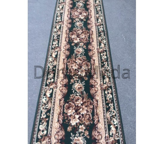 Синтетична килимова доріжка Silver  / Gold Rada 235-32 Buket green - Висока якість за найкращою ціною в Україні