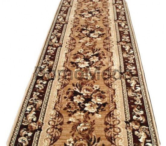 Синтетична килимова доріжка Silver / Gold Rada 235-12 Buket brown - Висока якість за найкращою ціною в Україні