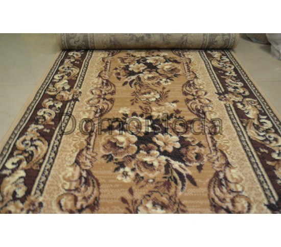 Синтетична килимова доріжка Silver / Gold Rada 235-12 Buket brown - Висока якість за найкращою ціною в Україні зображення 6.