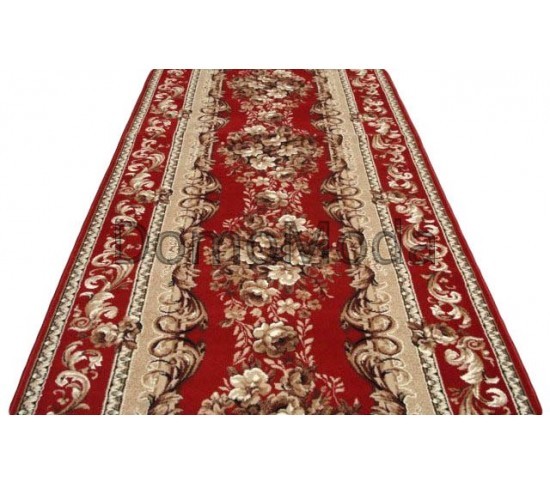 Синтетична килимова доріжка Silver  / Gold Rada 235-22 Buket red - Висока якість за найкращою ціною в Україні