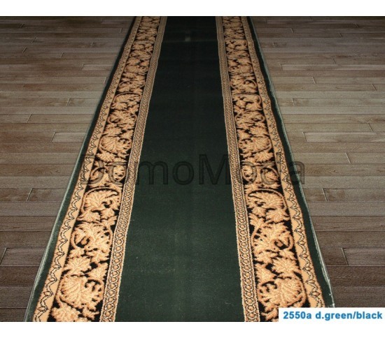 Килимова доріжка Super Elmas 2550A d.green-black - Висока якість за найкращою ціною в Україні