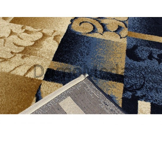 Синтетична килимова доріжка Super Elmas 5131C ivory-d.blue - Висока якість за найкращою ціною в Україні зображення 2.