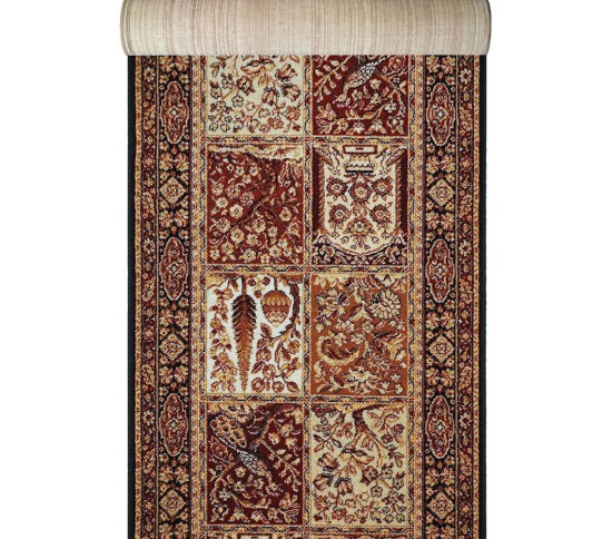 Вовняна килимова доріжка ISFAHAN Timor black - Висока якість за найкращою ціною в Україні