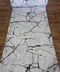 Килимова доріжка DEKORATIF LATEX RL0021 GREY/BLACK