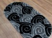 Высоковорсный ковер 3D Polyester B113 BLACK-GREY - высокое качество по лучшей цене в Украине - изображение 2