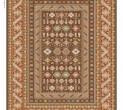 Iranian carpet Diba Carpet Afshar Brown - высокое качество по лучшей цене в Украине.