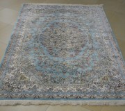 Iranian carpet Marshad Carpet 3014 Blue - высокое качество по лучшей цене в Украине.