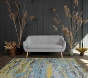 Синтетичний килим ALMINA 108739 12-green/blue - высокое качество по лучшей цене в Украине.