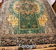 Iranian carpet Diba Carpet Forogh black-brown-black - высокое качество по лучшей цене в Украине.