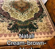 Иранский ковер Diba Carpet Natali cream-brown-black - высокое качество по лучшей цене в Украине.