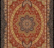Иранский ковер Marshad Carpet 3053 Dark Red Black - высокое качество по лучшей цене в Украине.
