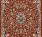 Иранский ковер Marshad Carpet 3055 Dark Red - высокое качество по лучшей цене в Украине.